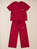 XL Womens Arkansas Razorbacks Scrub Set
